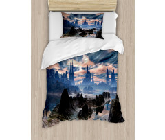 Rock Towers Alien World Duvet Cover Set