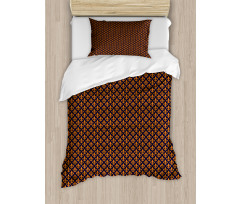 Orange Heraldic Duvet Cover Set