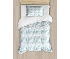 Grunge Feathers Duvet Cover Set