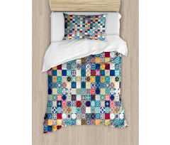 Ornate Patchwork Motif Duvet Cover Set