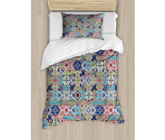 Complex Floral Design Duvet Cover Set