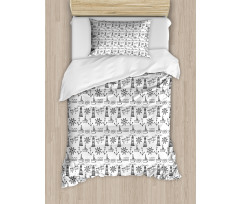 Doodle Nautical Wave Duvet Cover Set