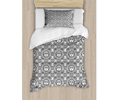 Floral Mandala Boho Duvet Cover Set