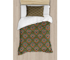 Tribal Paisley Flowers Duvet Cover Set