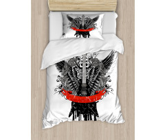 Gothic Guitar Wings Duvet Cover Set