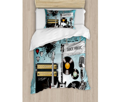 Records Speakers Duvet Cover Set