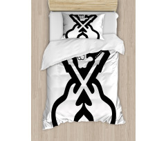 Guitars Hand Sign Duvet Cover Set