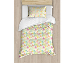 Silhouettes in Color Duvet Cover Set