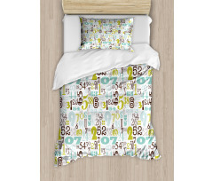 Colorful Typography Duvet Cover Set