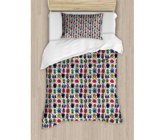 Abstract Fictional Beings Duvet Cover Set