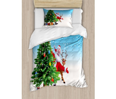 Xmas Reindeer Presents Duvet Cover Set