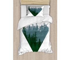 Coniferous Tree Design Duvet Cover Set