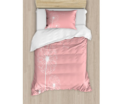 Sketch Style Flowers Duvet Cover Set