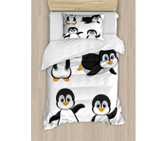 Penguin Cartoon Fun Duvet Cover Set