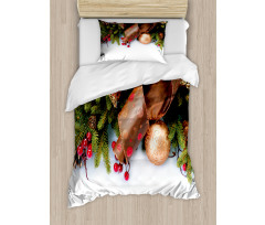 Pine Cones Garland Duvet Cover Set