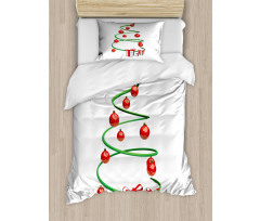 Abstract Xmas Tree Duvet Cover Set