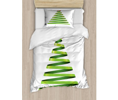 Ribbon Tree New Year Duvet Cover Set