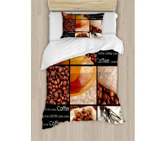 Hot Beverage Orange Cup Duvet Cover Set