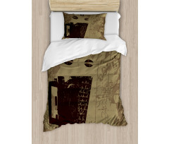 Grunge Java Breakfast Duvet Cover Set