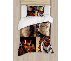 Rustic Collage of Grains Duvet Cover Set