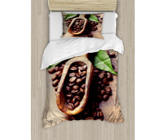 Coffee Plant on Table Duvet Cover Set