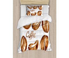 Watercolor Effect Beans Duvet Cover Set