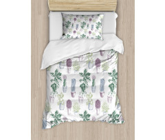 Native Mexican Plants Duvet Cover Set