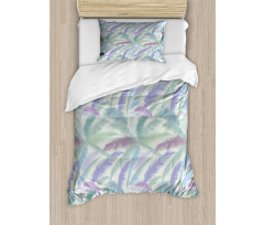 Abstract Tropic Leaves Duvet Cover Set