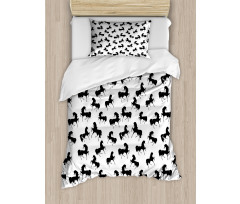 Monochrome Farm Animal Duvet Cover Set