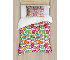 Colorful Camomiles Duvet Cover Set