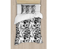 Butterfly Motif Duvet Cover Set