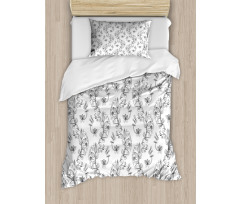 Scroll Lilies Duvet Cover Set