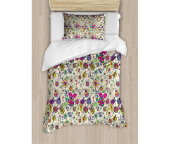 Lively Rich Doodle Duvet Cover Set