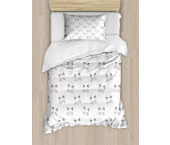 Blushing Face Cartoon Duvet Cover Set