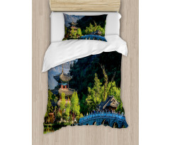 Old Town by Water Duvet Cover Set