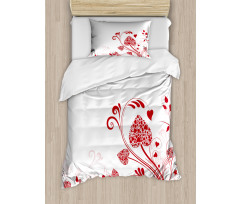 Garden of Romance Hearts Duvet Cover Set