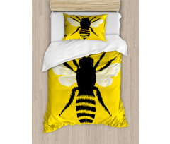 Honeybee Silhouette Duvet Cover Set