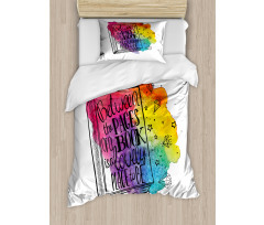 Words Between Pages Vivid Duvet Cover Set