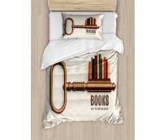 Key to Knowledge Theme Duvet Cover Set