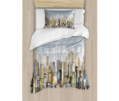 Hand Drawn Modern Life Duvet Cover Set