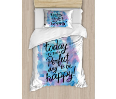 Paint Brush Happy Duvet Cover Set