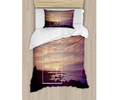 Sunset on Beach Duvet Cover Set