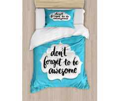 Be Words Duvet Cover Set