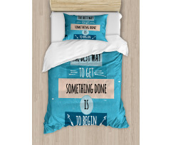 Philosophical Message Duvet Cover Set