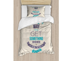 Leadership Words Duvet Cover Set