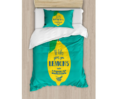 Make Lemonade Duvet Cover Set