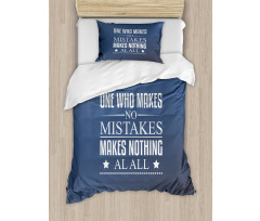 Value of Mistakes Duvet Cover Set