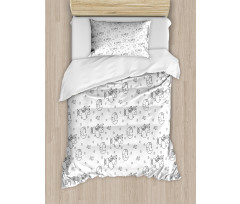 Restful Sleep Pattern Duvet Cover Set