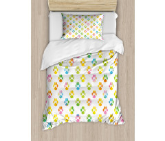 Abstract Footprint Duvet Cover Set