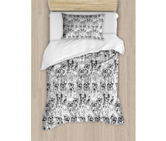 Terrier and Pug Duvet Cover Set